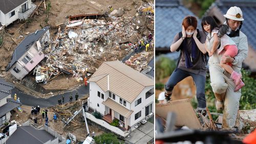 Survivors of the floods in western Japan have lost their homes and many of their possessions. (Photos: AP).