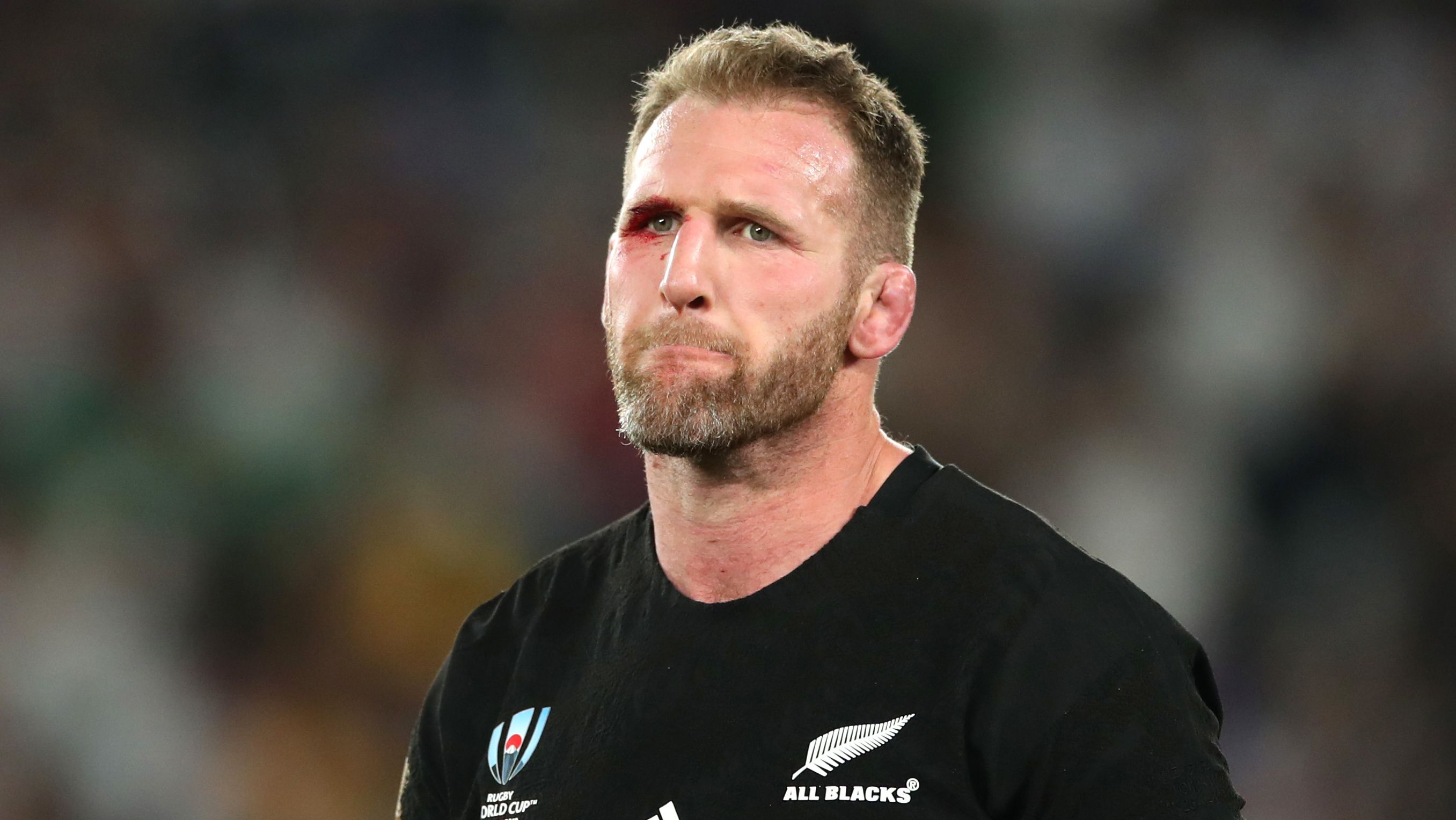 Kieran Read of New Zealand after the 2019 Rugby World Cup loss to England.