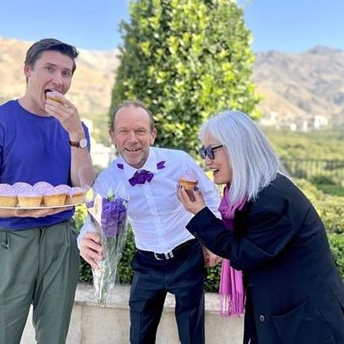 Australian ambassador to Iran Wear it Purple Instagram post