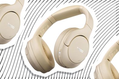 9PR: TOZO HT2 Hybrid Active Noise Cancelling Wireless Headphones, Khaki