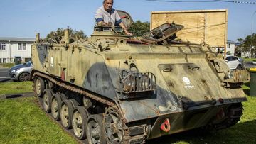 Lenard Phillips, an ex-soldier living in Orakei, received an armoured vehicle that was mistakenly confiscated by the government under the proceeds of crime act.