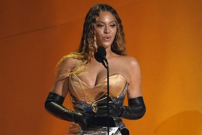 Beyonce accepts the award for best dance/electronic music album for "Renaissance" at the 65th annual Grammy Awards on  Feb. 5, 2023, in Los Angeles. 
