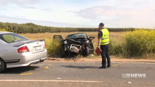 The head-on collision also injured another motorist, Gary Hall. (9NEWS)