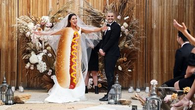 MAFS 2021 Season 8 Coco Sam wedding hotdog