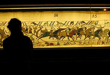 The Bayeux Tapestry depicts events leading up to and including which battle?