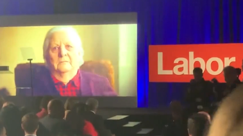 At the campaign launch Labor played a new ad that features the voice of actor Russell Crowe.