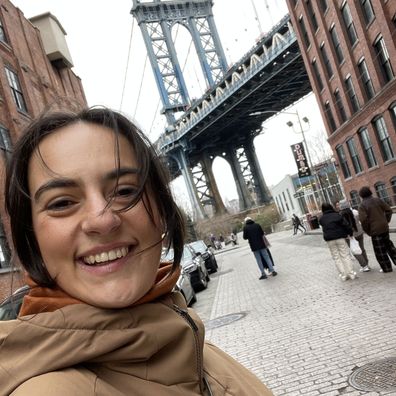 Sydney mum Nikolina Kharoufeh in Brooklyn, NYC.