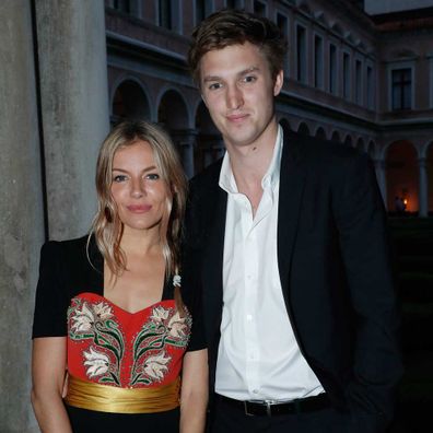 Sienna Miller and Lucas Zwirner attend the 58th International Art Biennale in Venice in May 2019.