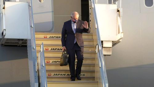 Australian Prime Minister Scott Morrison arrives in Japan for talks with their leader, Yoshihide Suga