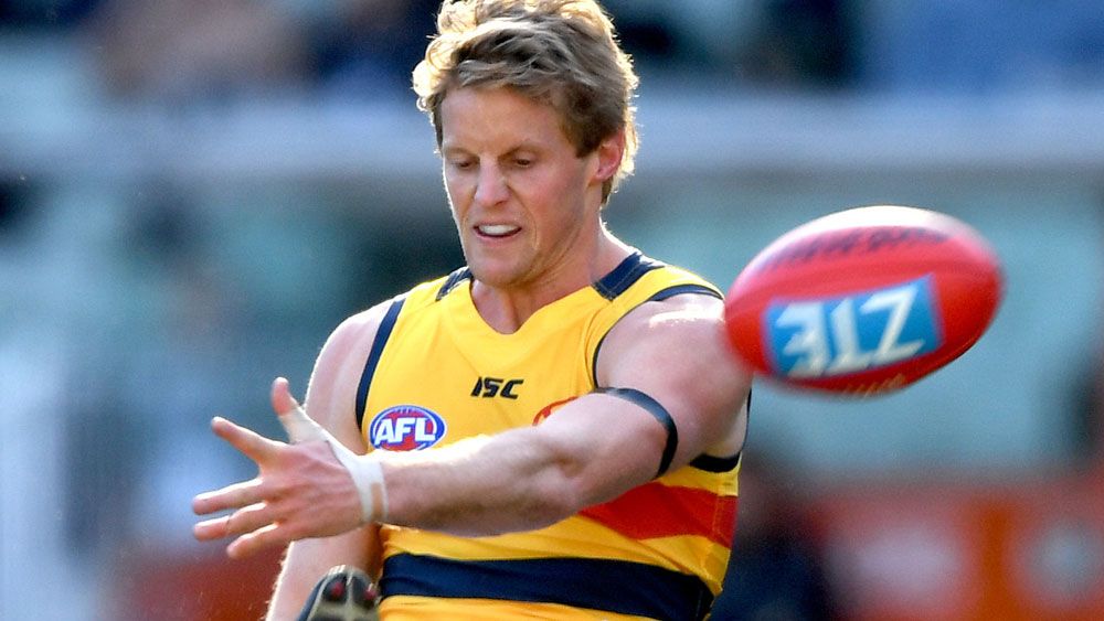 Adelaide player Rory Sloane was knocked out during his team's win over Melbourne. (AAP)