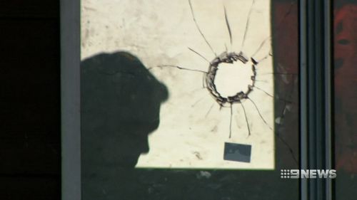 At least two of the bullets went straight through second-storey windows. (9NEWS)