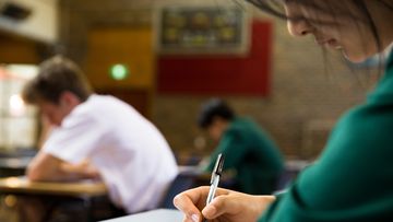 Stock photos for HSC exams. Year 11 students at Concord High School posing for a photo, Sydney. 13th October 2016 Photo: Janie Barrett