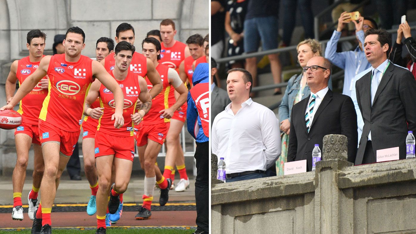 AFL: Gold Coast Suns not keen on return to China