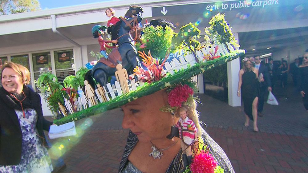 Is this the most elaborate Melbourne Cup hat yet?