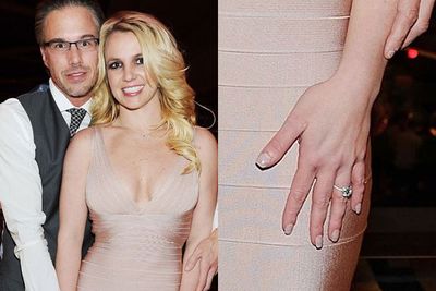 Two years after proposing to Brit at her intimate 40th birthday dinner in 2011, the loved-up couple called time on their relationship... leaving Miss Spears with a 3.5 carat diamond ring worth <b>$200k</b>. <br/><br/>Days after their engagement ended, sources say Britney returned the ring to its rightful owner. Obvs because it was 'Toxic' to her post-relationship cleanse... <br/><br/><b>Relationship bling total: $240k</b>