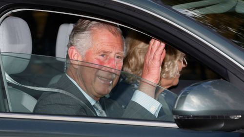 Royal family members visit new princess after birth