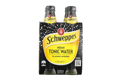 Schweppes Indian Tonic Water: 8.6g sugar per 100mL