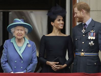 The Queen, Meghan Markle and Prince Harry