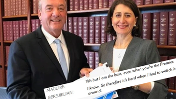 Gladys Berejiklian and Daryl Maguire. ICAC report.