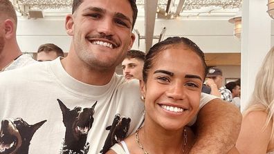 Nathan Cleary and Mary Fowler 