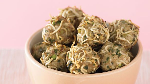 Pork and noodle balls