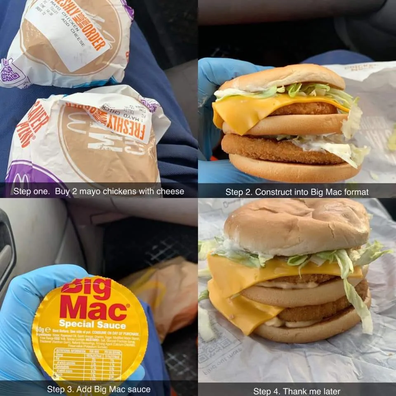 Reddit/craig3030 Chicken Mac Mcdonald's hack