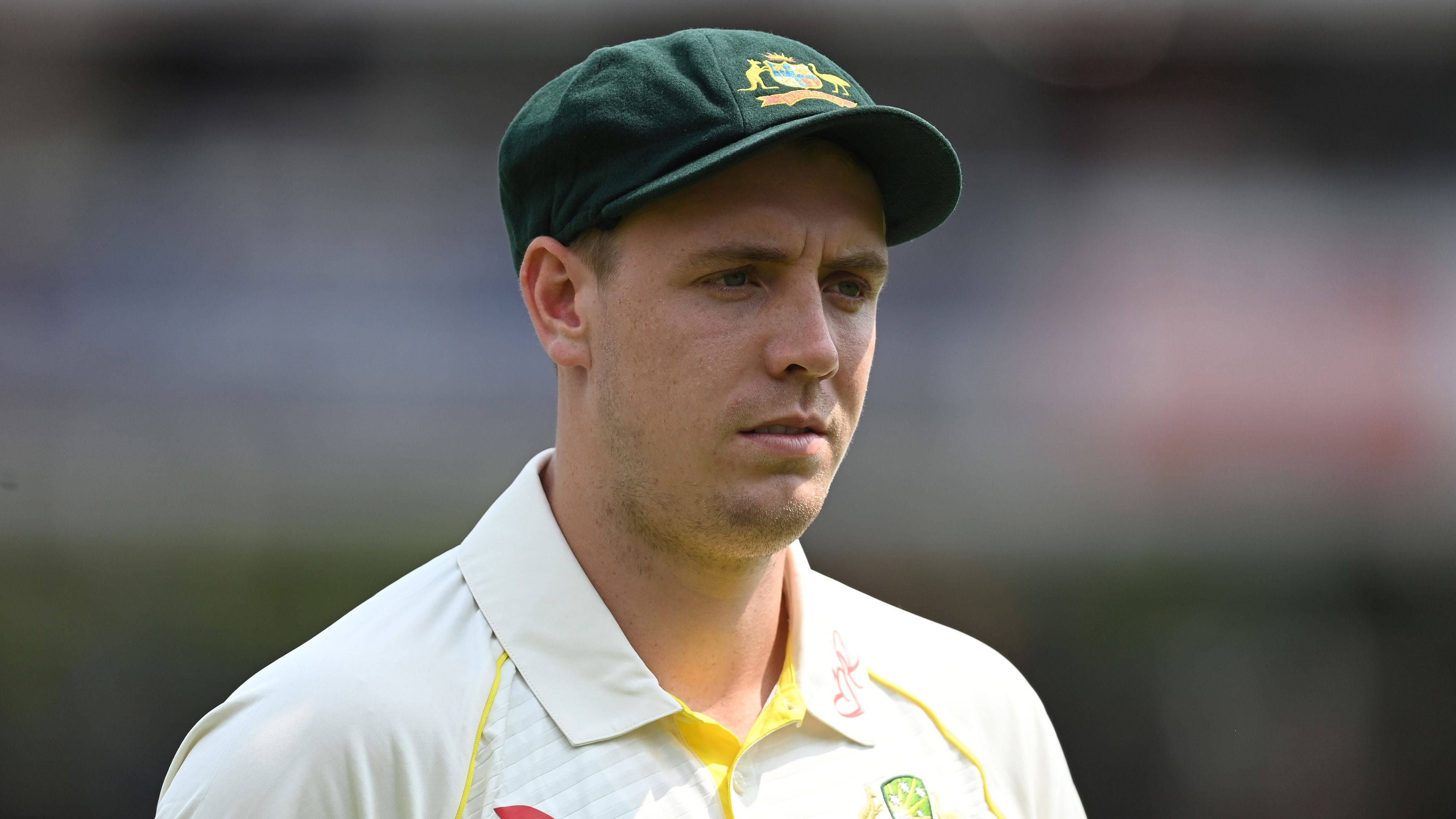 Cameron Green of Australia appeal during Day Two of the LV= Insurance Ashes 2nd Test match between England and Australia at Lord&#x27;s Cricket Ground on June 29, 2023 in London, England. (Photo by Gareth Copley/Getty Images)