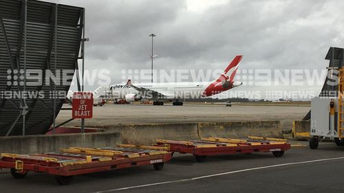 The Qantas flight from Perth to Sydney was diverted to Melbourne after experiencing mid-air problems with its air conditioning system. (9NEWS)