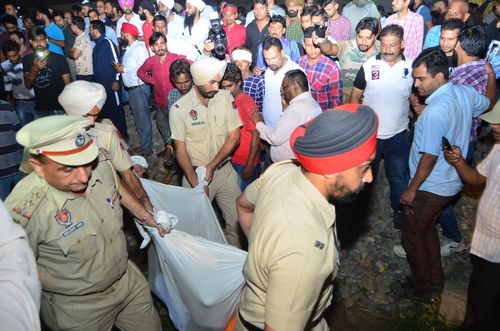 Following the accident, people rushed to the site and shouted at railway officials for not taking precautions.

