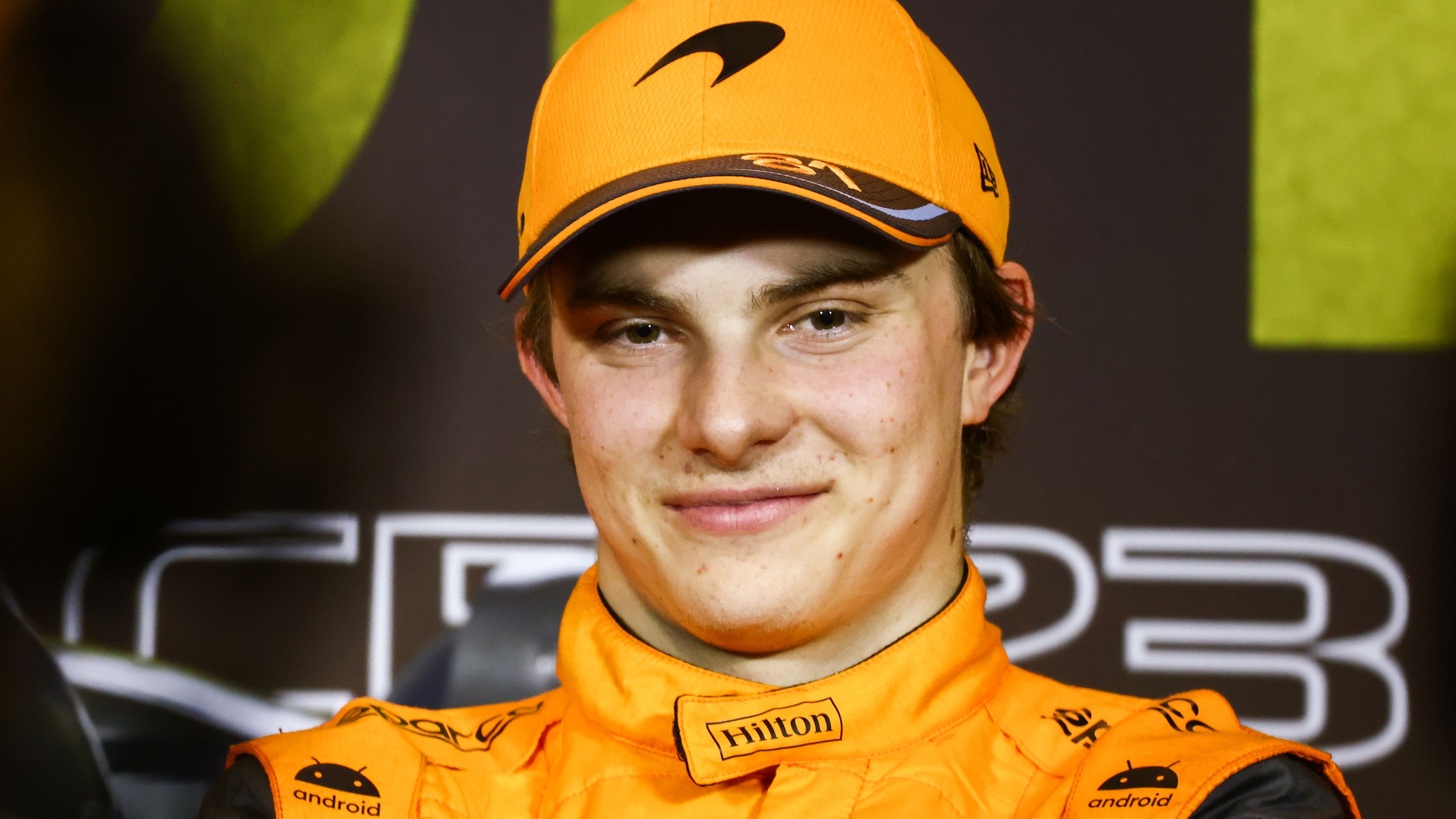 Oscar Piastri of McLaren during a press conference after qualifying ahead of Formula 1 Abu Dhabi Grand Prix.