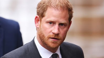 Prince Harry, Duke of Sussex arrives at the Royal Courts of Justice on March 28, 2023 in London, England.   