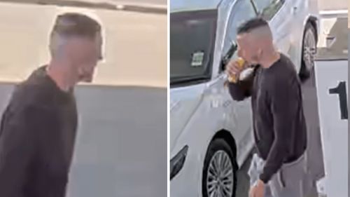 La polizia dà la caccia all'uomo visto dalle telecamere a circuito chiuso dopo che l'addetto alle pulizie ha trovato esplosivi, droga, armi e contanti in una casa in affitto a Melbourne