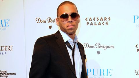 Chris Brown's got a slick new pick-up line: 'I promise I won't beat you'