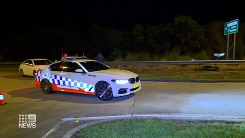 police car 9 news coffs harbour sign