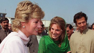 Princess Diana and Jemima Khan 1996 in Lahore, Pakistan