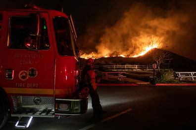 Franklin Fire Malibu, California wildfire