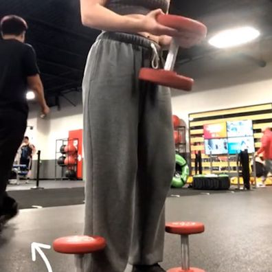 TikTok woman catches creepy gym act