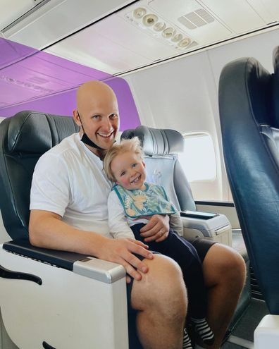 Gary Ablett Jnr. and son Levi.