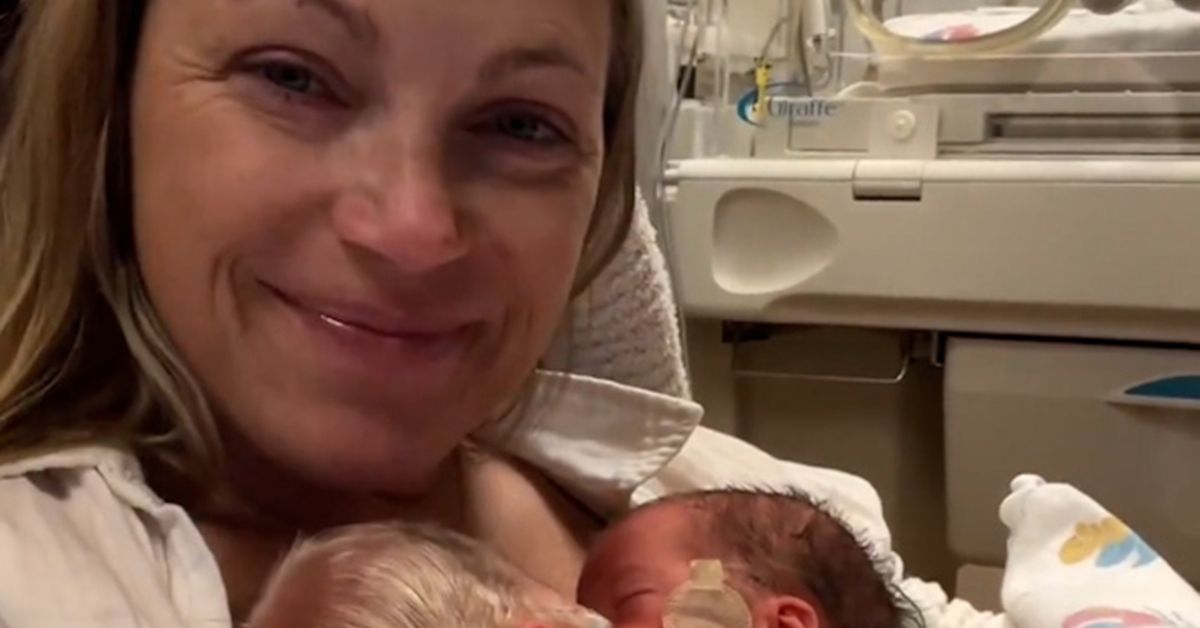 'The girls are fighters': Former reality star Sarah Herron gives birth to twin girls two months early