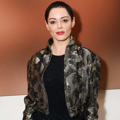 Rose McGowan attends a private view of Joe Corre's new exhibition "Ash From Chaos" at Lazinc on April 19, 2018 in London, England.