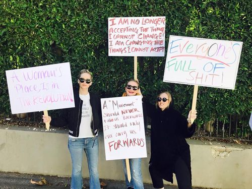 Lawrence attended the Women's March in Los Angeles last month. (Facebook)