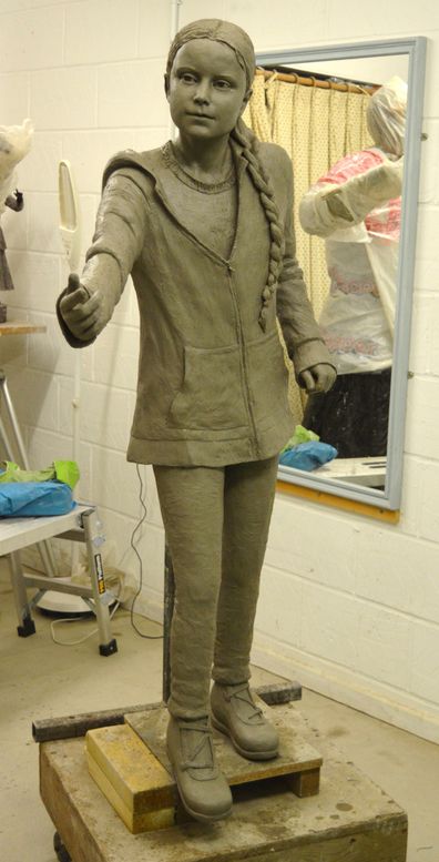 Christine Charlesworth's sculpture of Greta.