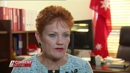Senator Pauline Hanson - not happy.