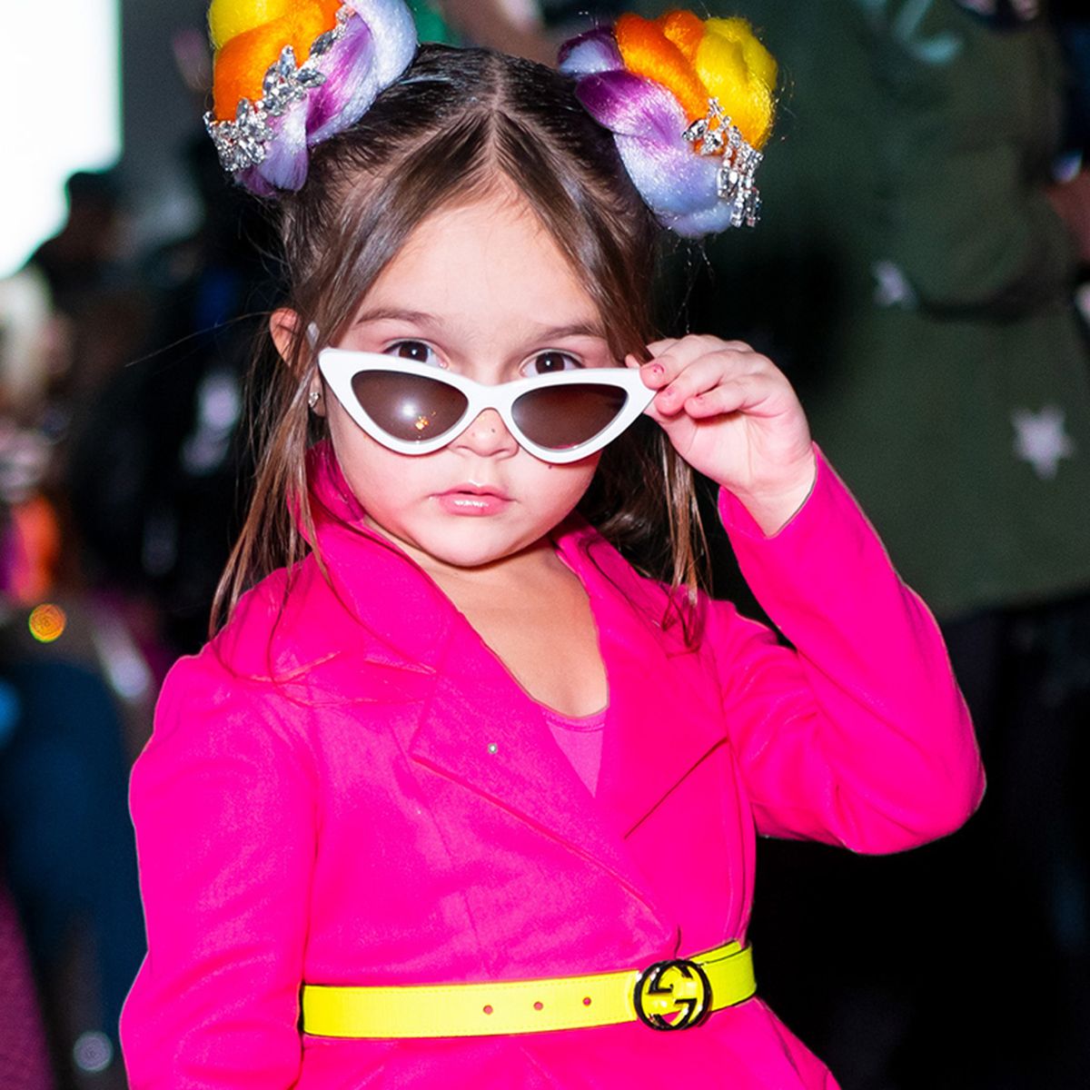 Five-year-old fashion critic attends New York Fashion Week, Taylen Biggs  sits front row next to Cardi B - 9Style