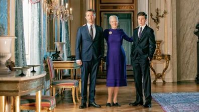 Prince Frederik, Queen Margrethe, Prince Christian