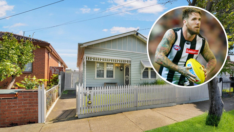 Retired AFL star Dane Swan is selling his two-bedroom Melbourne home, which has a price guide of $800,000 to $850,000.