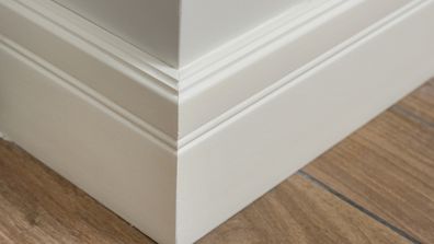 Skirting boards in a home