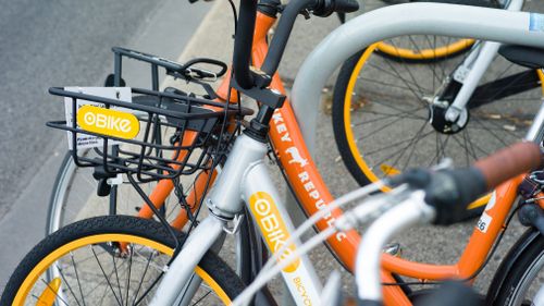 oBike is leaving Melbourne. (9NEWS)