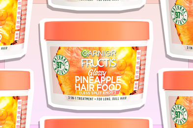 9PR: Garnier Fructis Hair Food Glossy Pineapple Mask For Long Dull Hair, 390mL