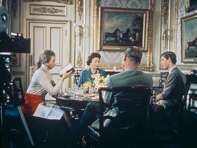 Prince Philip dines with his eldest children
